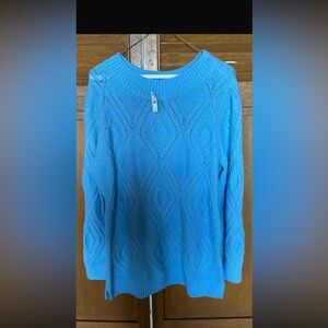 Talbots Brand net Blue Knit Sweater